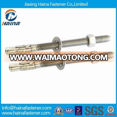 China Supplier Stainless Steel Ss304/Ss316 Wedge Anchor Bolt