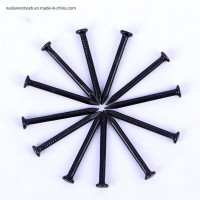 Flat head smooth shank black masonry nail / Galvanized concrete nails